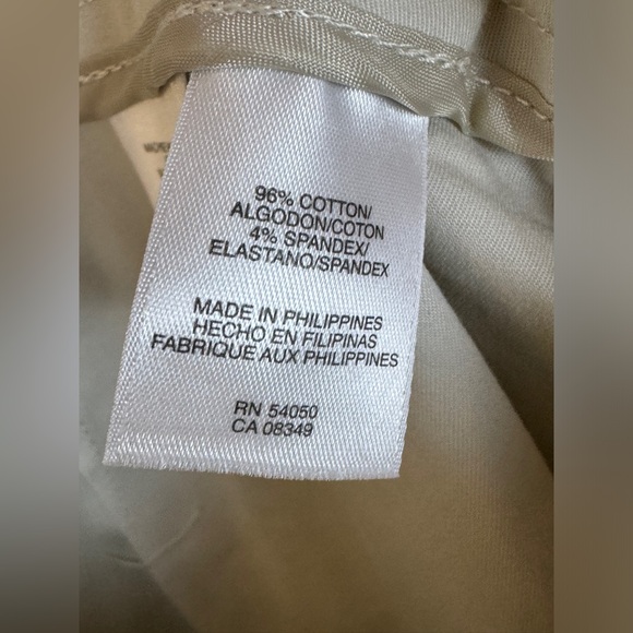 Jones New York Signature Cotton Flat Front Stretch Pants- Sz 12 - Picture 4 of 11